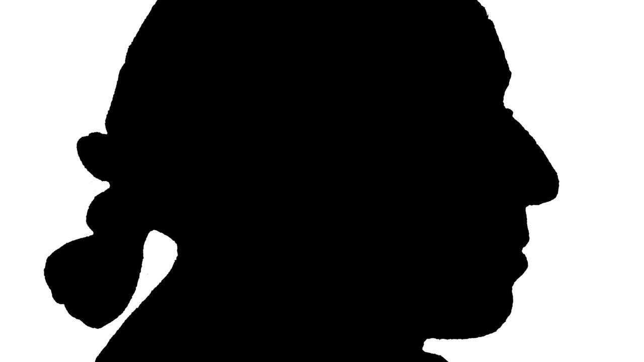 Eine 1900 entstandene Profil-Silhouette des Dichters und Schriftstellers Matthias Claudius. Eine 1900 entstandene Profil-Silhouette des Dichters und Schriftstellers Matthias Claudius.