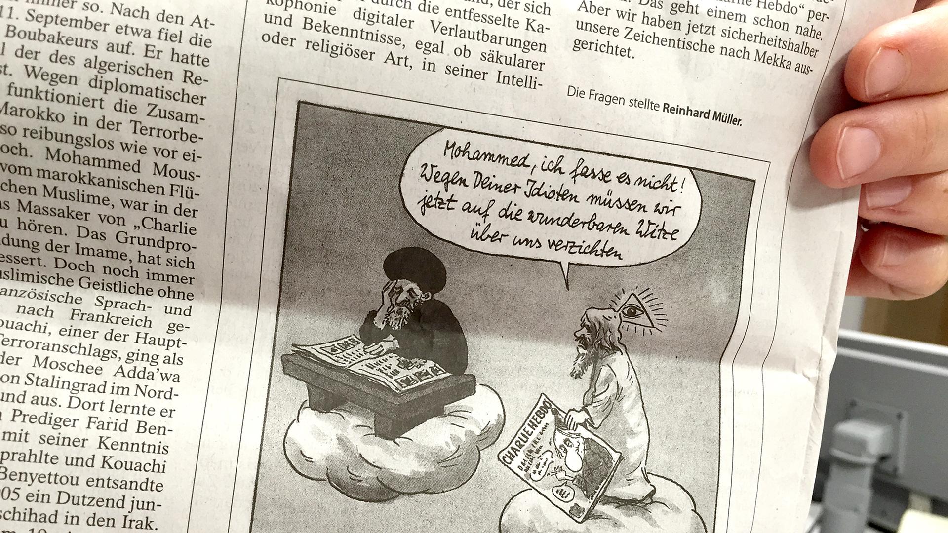 Mohammed-Karikatur Mohammed-Karikatur