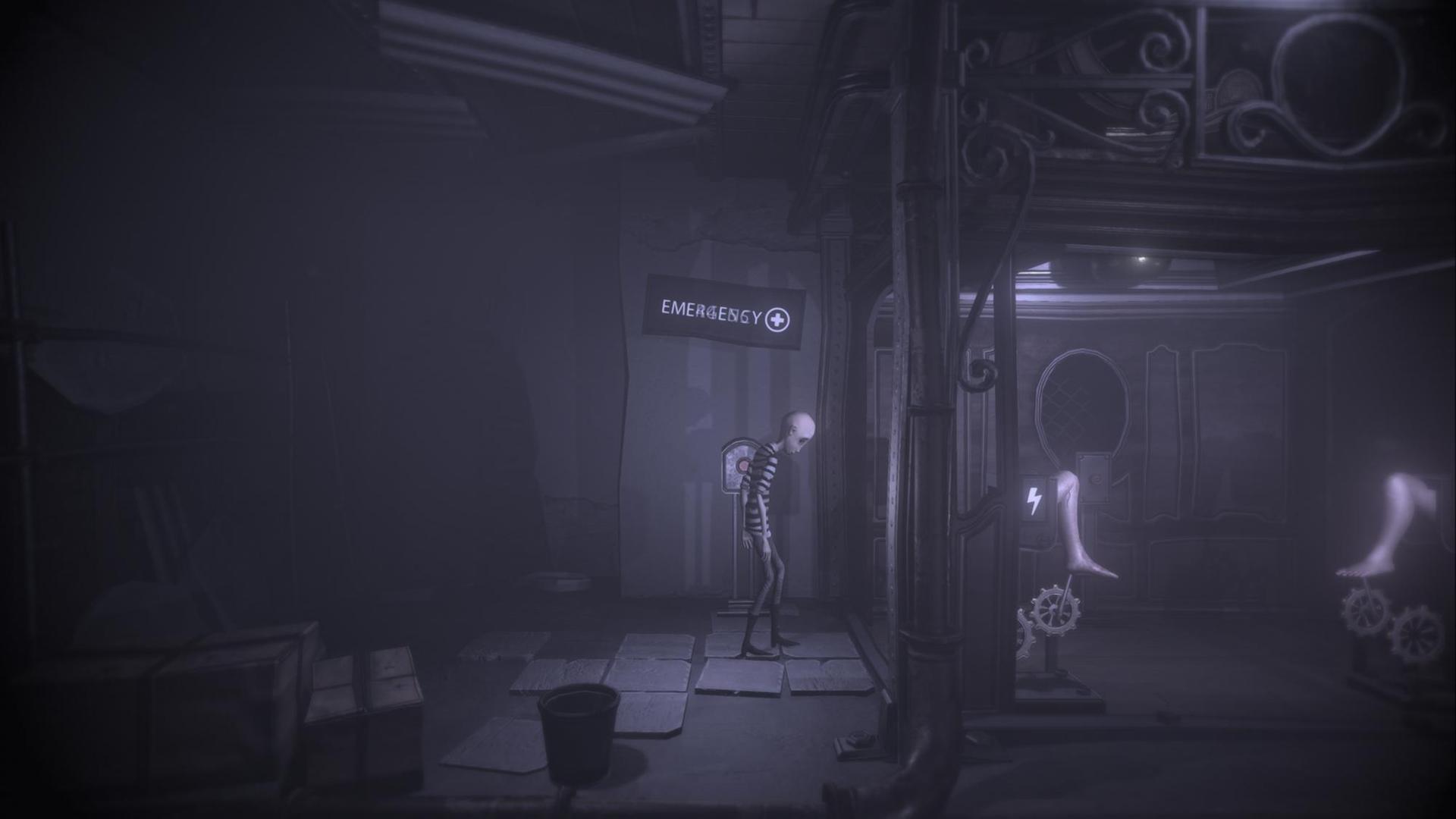Auf dem Bild ist ein Screenshot aus dem Computerspiel "Darq" zu sehen.