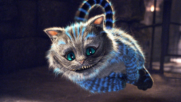 Tim Burtons Grinsekatze aus "Alice im Wunderland". Tim Burtons Grinsekatze aus "Alice im Wunderland".