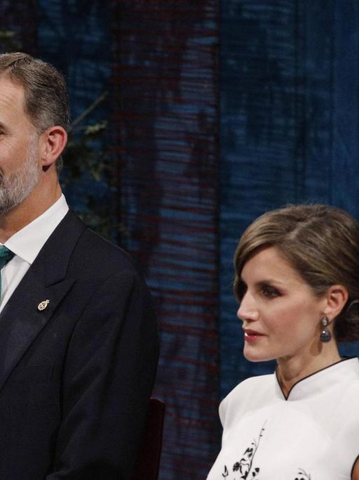 König Felipe VI. und Königin Letizia bei der Verleihung der Princess of Astrurias Awards 2017 im Theater Campoamor in Oviedo, Asturien