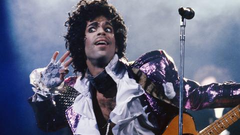 Prince Rogers Nelson auf der "Purple Rain"-Tour.