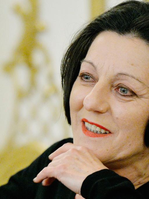 Die deutsche Schriftstellerin und Nobelpreisgewinnerin Herta Müller.