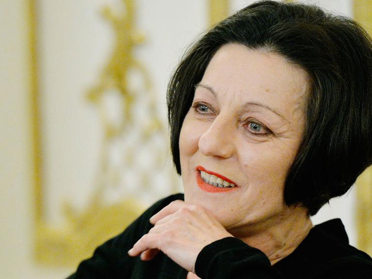 Die deutsche Schriftstellerin und Nobelpreisgewinnerin Herta Müller.