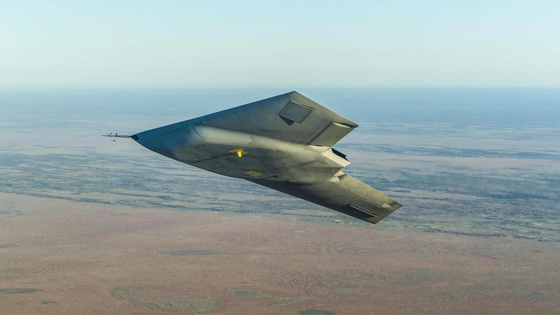 Die in Großbrittannien entwickelte Drohne "Taranis" bei einem Testflug 2014 Die in Großbrittannien entwickelte Drohne "Taranis" bei einem Testflug 2014