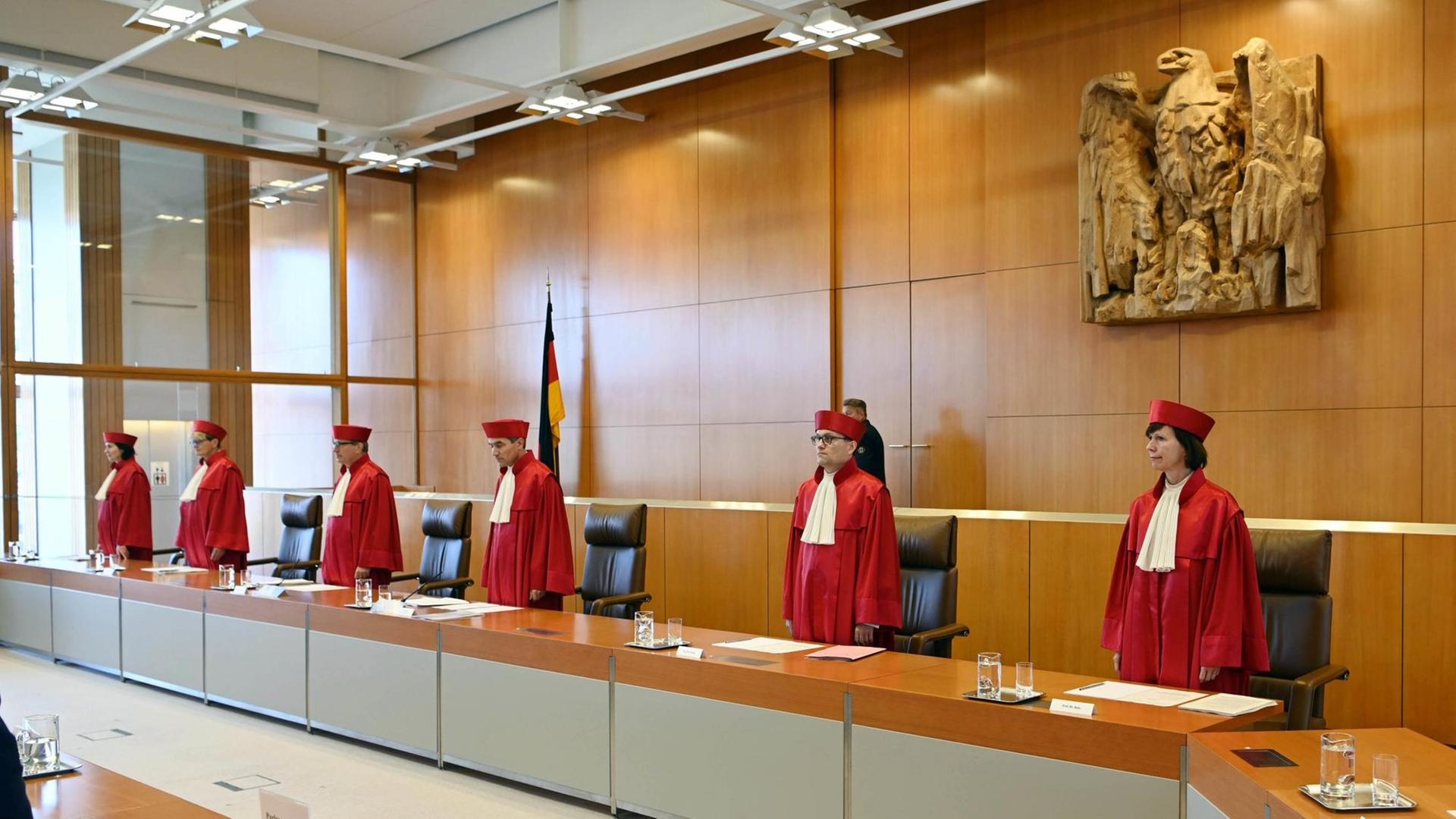 Der Erste Senats des Bundesverfassungsgerichts, Karlsruhe Der Erste Senats des Bundesverfassungsgerichts, Karlsruhe