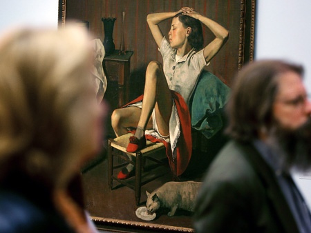 Besucher des Kölner Museum Ludwig stehen 2007 vor "Therese, träumend". Besucher des Kölner Museum Ludwig stehen 2007 vor "Therese, träumend".