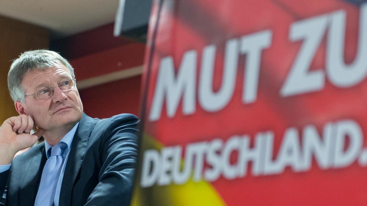 Der Spitzenkandidat der AfD zur Landtagswahl 2016 in Baden-Württemberg, Jörg Meuthen Der Spitzenkandidat der AfD zur Landtagswahl 2016 in Baden-Württemberg, Jörg Meuthen