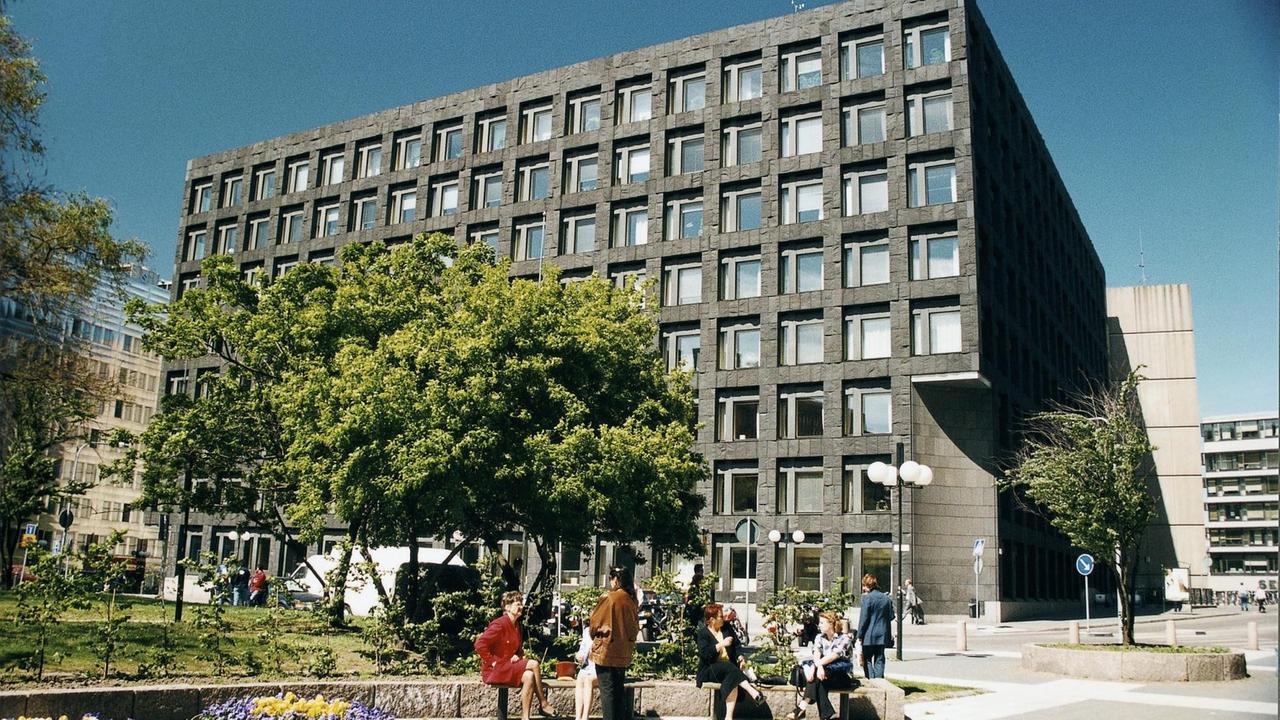 Die Schwedische Reichsbank in Stockholm