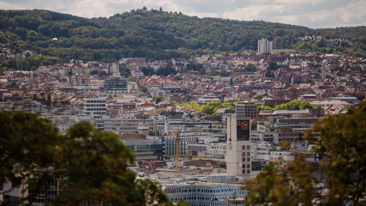 Blick über den Kessel von Stuttgart Blick über den Kessel von Stuttgart