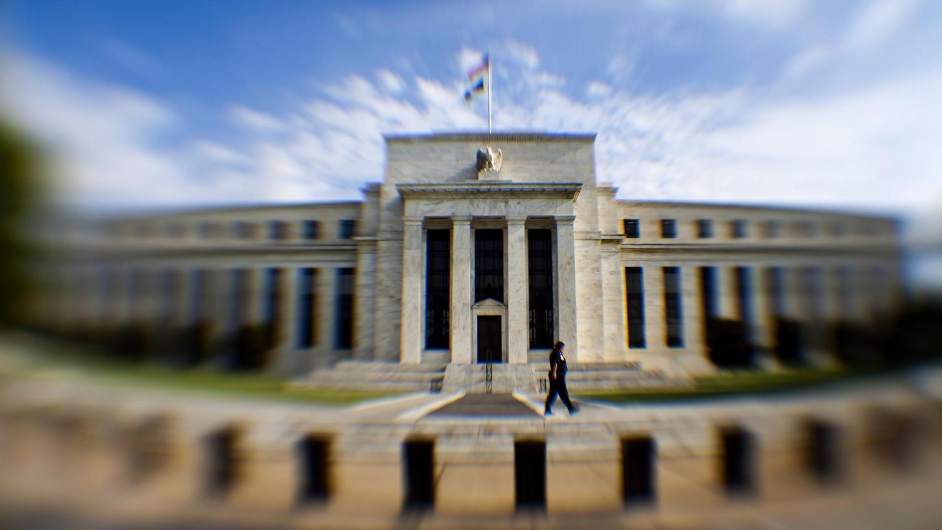 Das Hauptgebäude der US-Notenbank (Federal Reserve) in Washington DC, USA, am 5. August 2011.