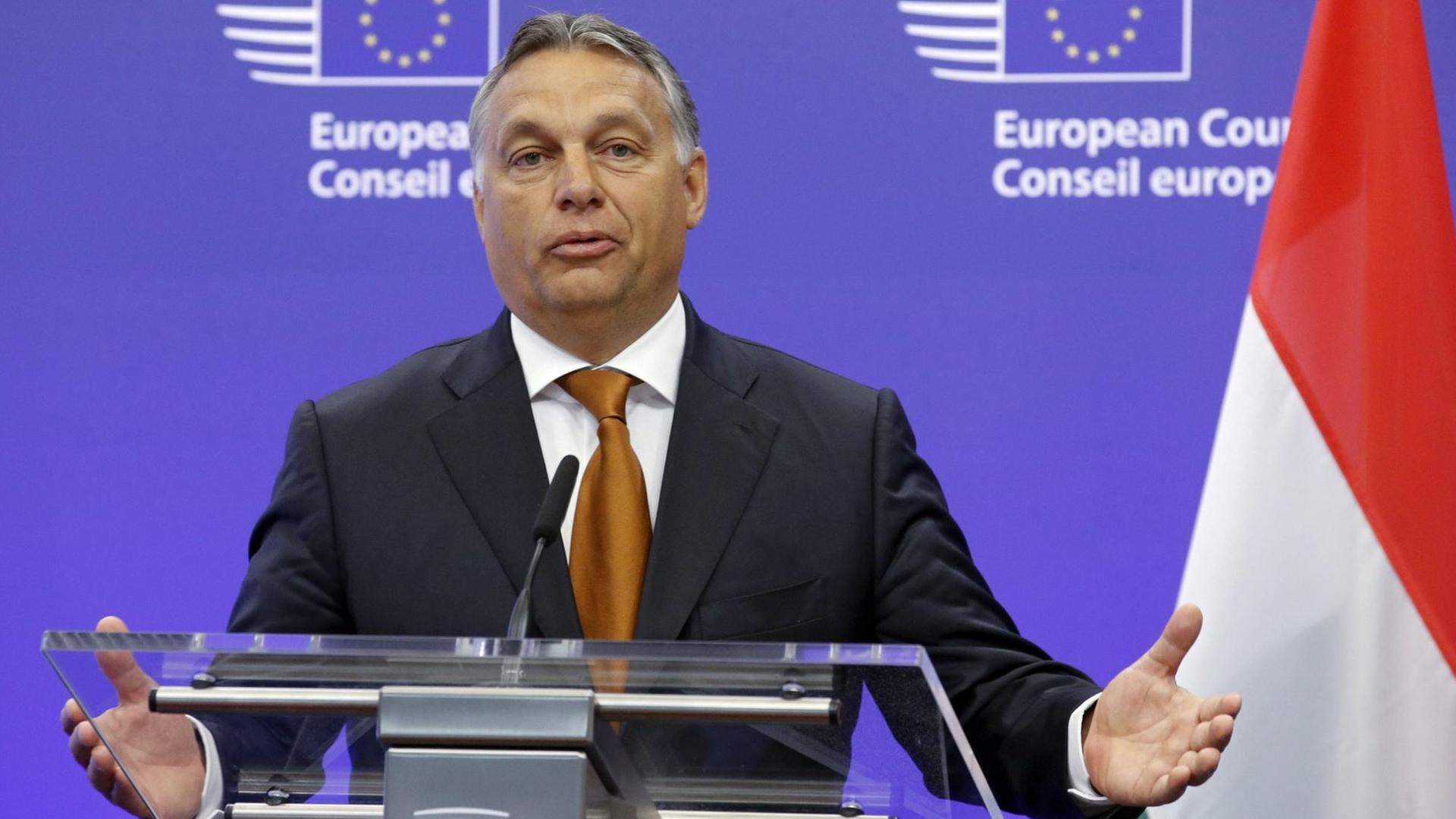 Ungarns Premierminister Viktor Orban in Brüssel Ungarns Premierminister Viktor Orban in Brüssel