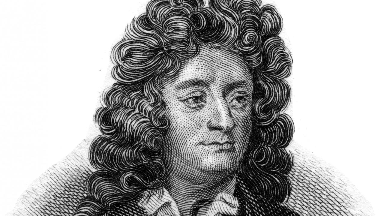 Historischer Stich vom englischen Barockkomponisten Henry Purcell