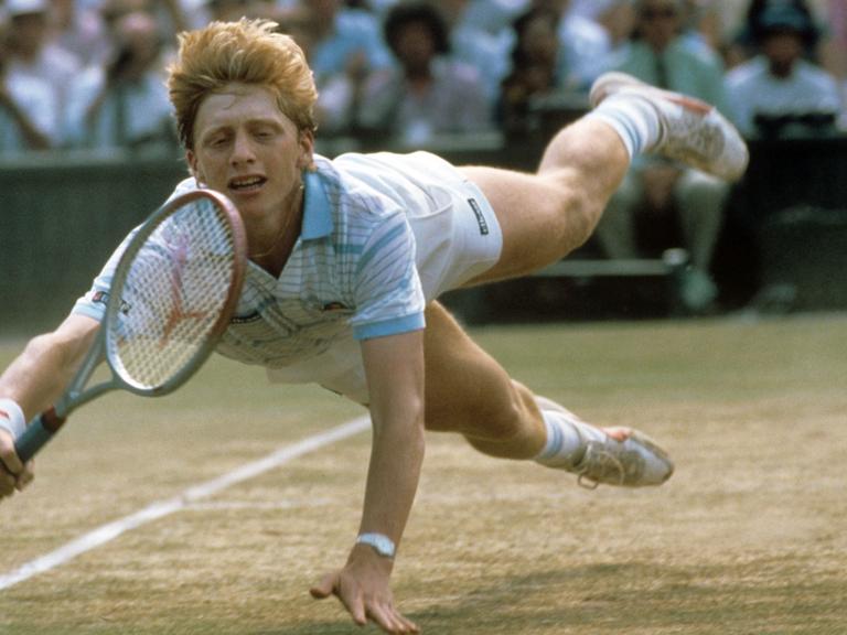 Boris Becker 1985 in Wimbledon: Sein Tunier-Sieg als jüngster Spieler machte ihn zu einem Superstar.