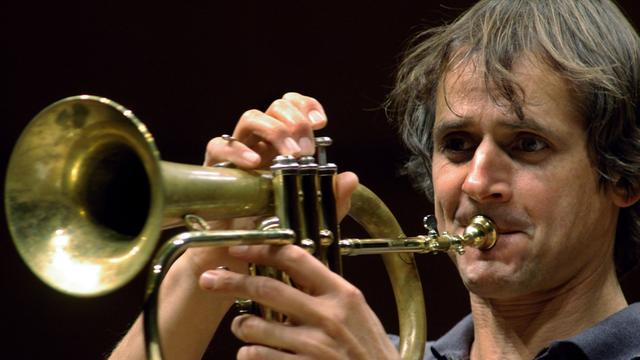 Markus Stockhausen, Trompeter und Komponist, aufgenommen am 30.10.2005 in der Philharmonie in Köln.