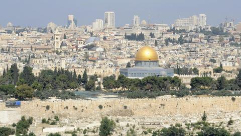 Blick auf die Altstadt von Jerusalem mit dem Felsendom, hier im Jahr 2013.