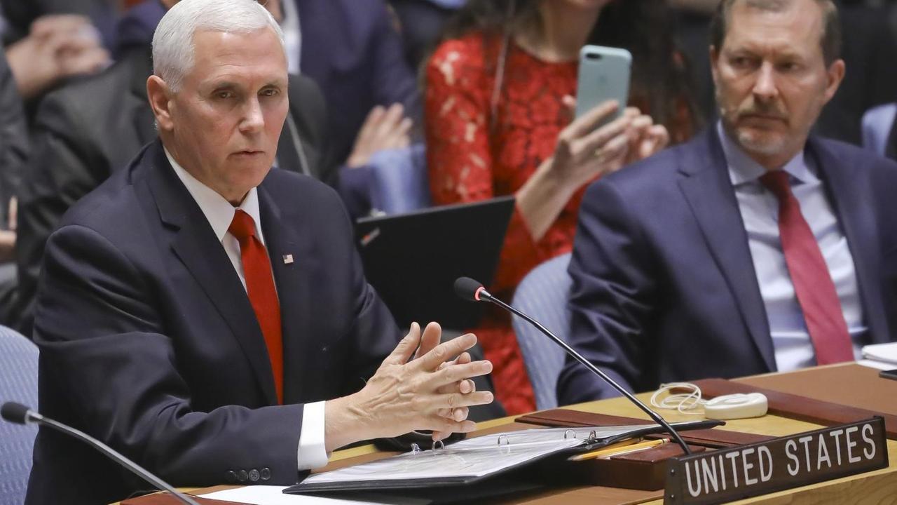 US-Vize-Präsident Mike Pence im UNO-Sicherheitsrat US-Vize-Präsident Mike Pence im UNO-Sicherheitsrat