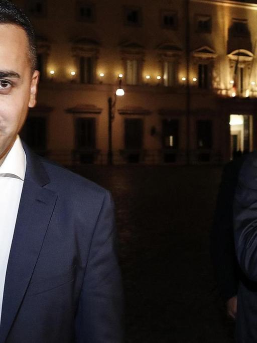 Der italienische Wirtschaftsminister Luigi Di Maio und Innenminister Matteo Salvini