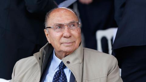 Serge Dassault, Chairman and CEO of Dassault Group and French Senator attends the traditional military parade as part of the Bastille Day celebrations in Paris, France, 14 July 2014.