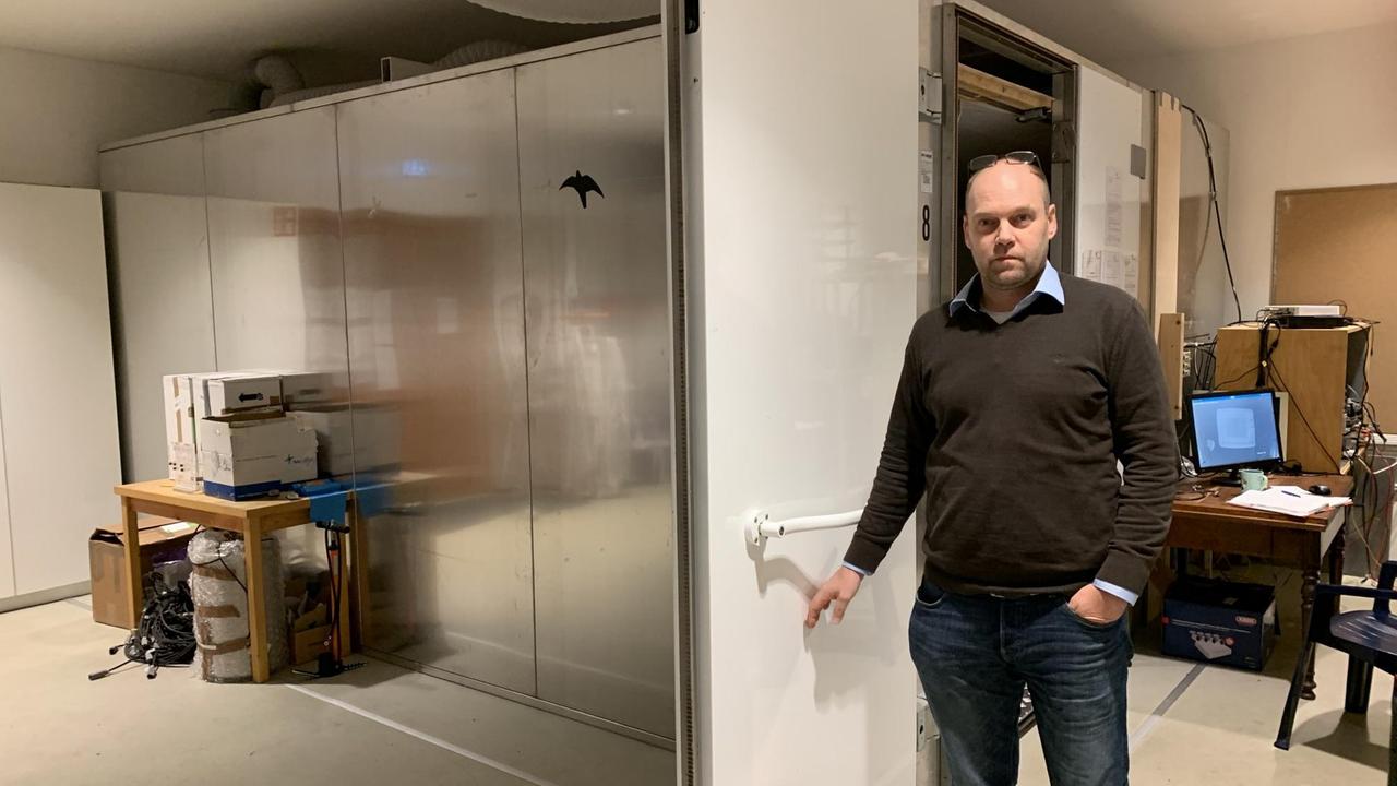 Henrik Mouritsen in den neu eingerichteten Räumen des QuantumBirds-Projektes an der Universität Oldenburg