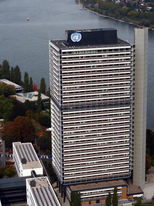 Der UN-Campus, das ehemalige Abgeordneten-Hochhaus Langer Eugen in Bonn