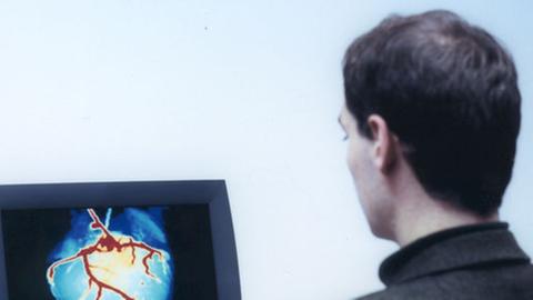 Ein schlagendes Herz auf dem Computerbildschirm. Ein Ziel der Forscher aus Jena ist es, mit ihrer künstlichen Nase auch Herzkrankheiten erschnuppern zu können. 