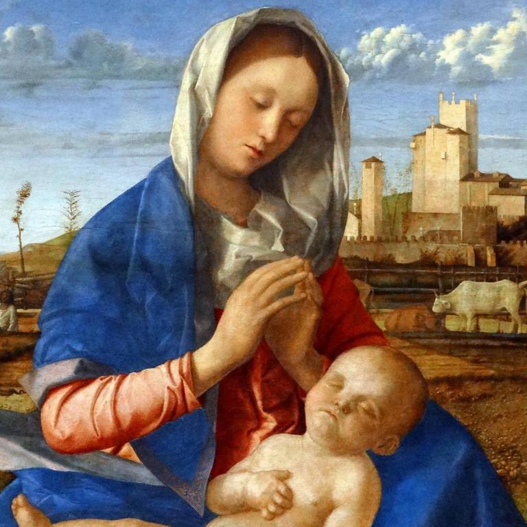 Bellinis "Madonna von der Wiese" (1500) hängt in der Londoner National Gallery