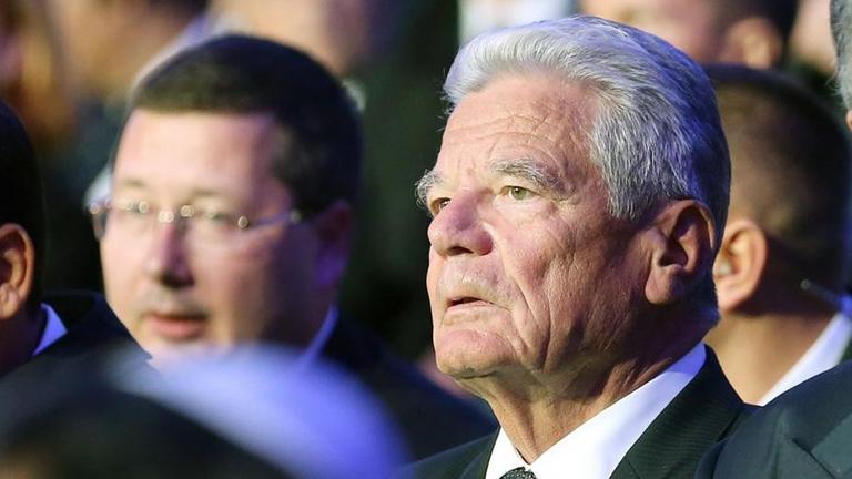 Bundespräsident Joachim Gauck in Babi Jar Bundespräsident Joachim Gauck in Babi Jar