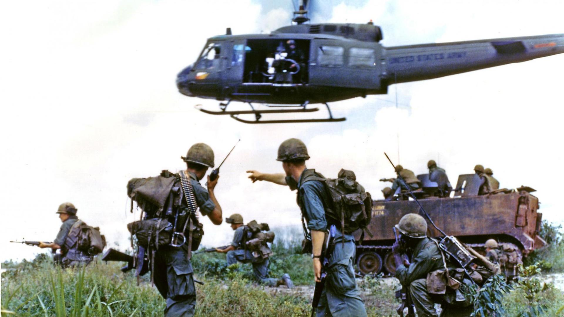 Eine Aufnahme aus dem Vietnamkrieg der U.S. Army, aufgenommen im Oktober 1969