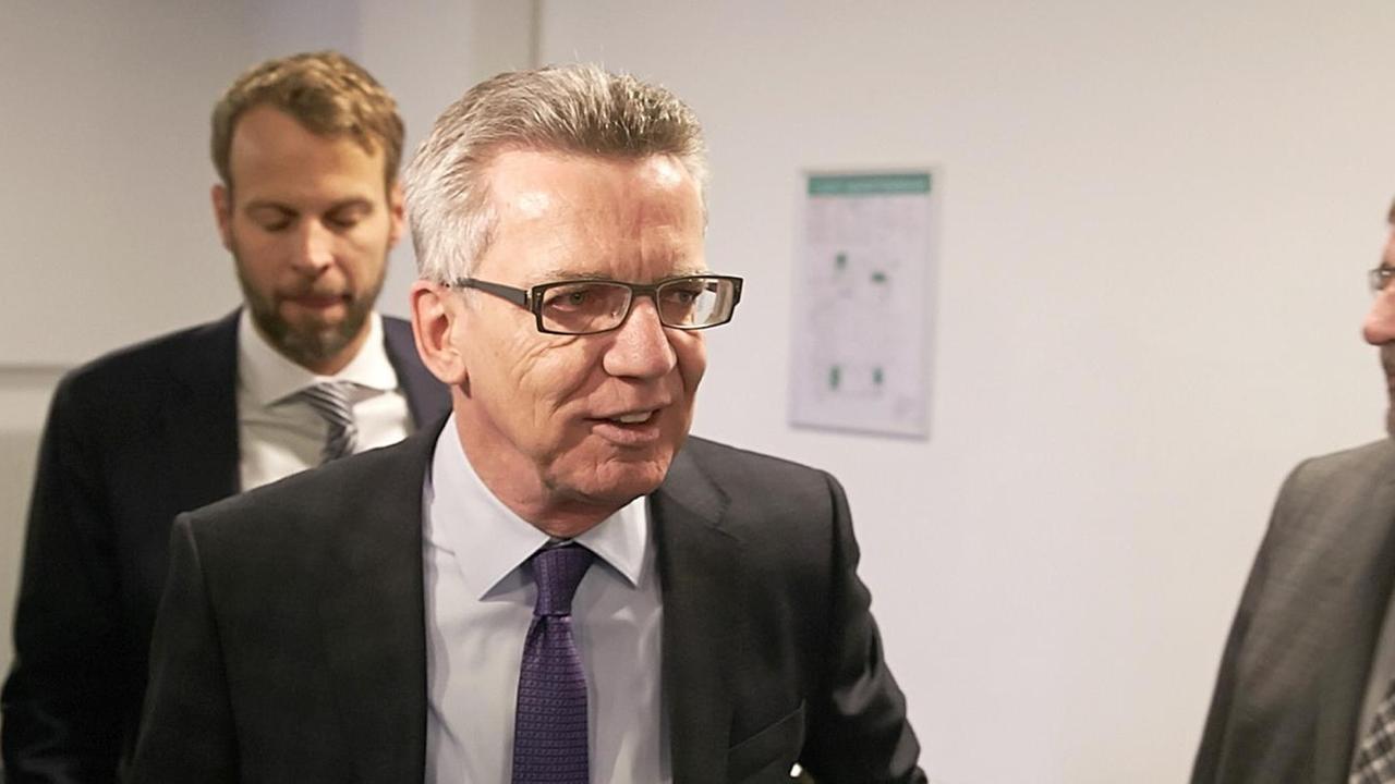 Bundesinnenminister Thomas de Maizière Bundesinnenminister Thomas de Maizière