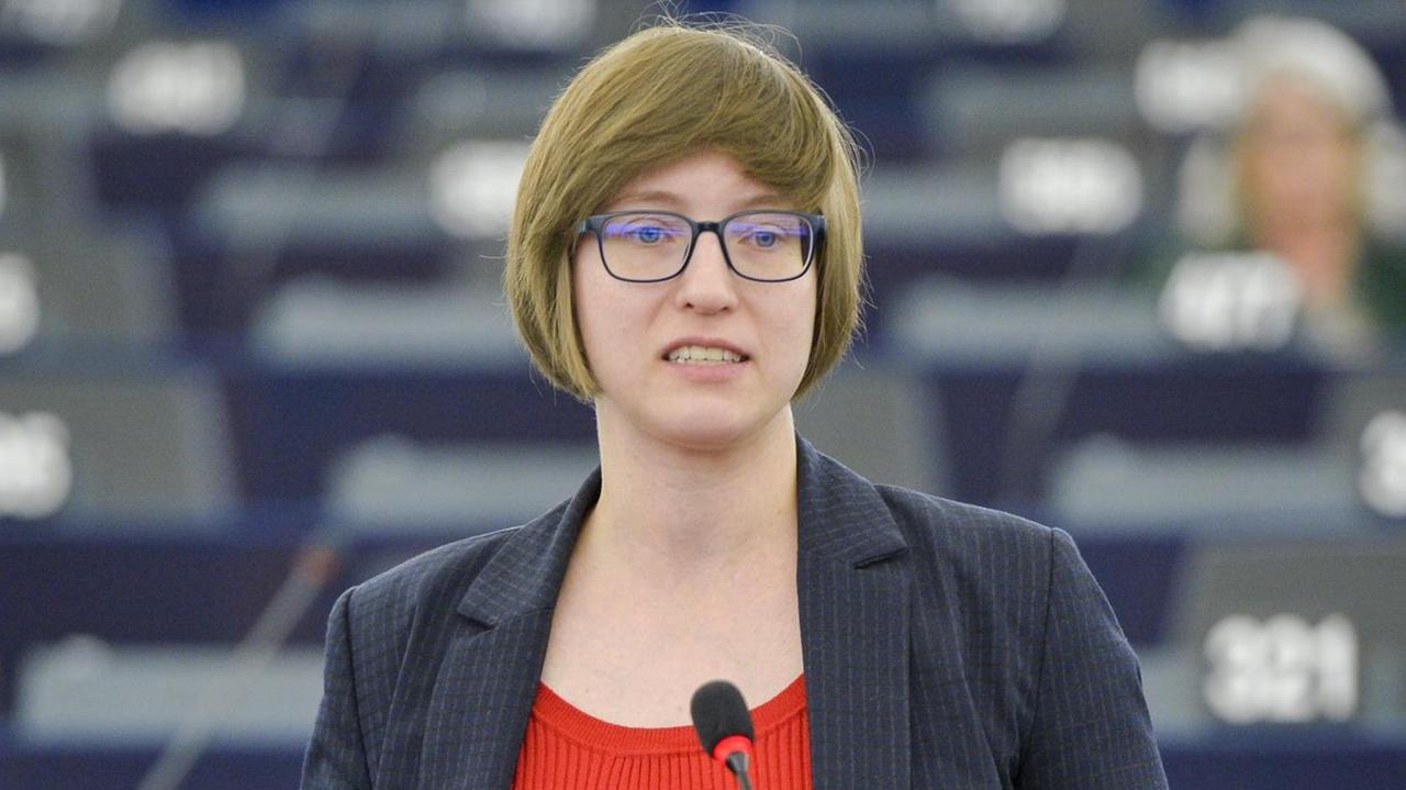 Die damalige Europaabgeordnete der Grünenfraktion Julia Reda Die damalige Europaabgeordnete der Grünenfraktion Julia Reda