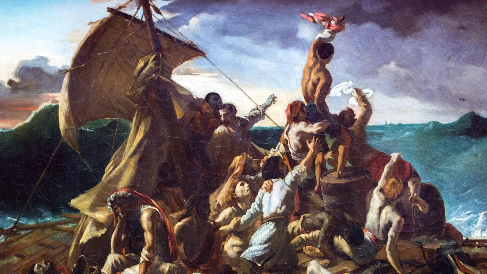 "Das Floß der Medusa" von Théodore Géricault (1819) "Das Floß der Medusa" von Théodore Géricault (1819)