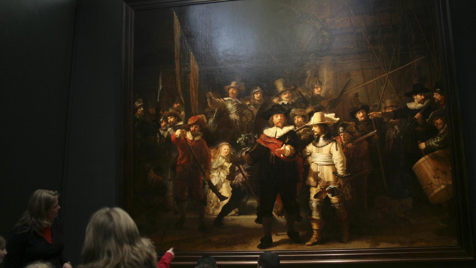 "Die Nachtwache", das berühmteste Gemälde Rembrandts, im Amsterdamer Museum. "Die Nachtwache", das berühmteste Gemälde Rembrandts, im Amsterdamer Museum.
