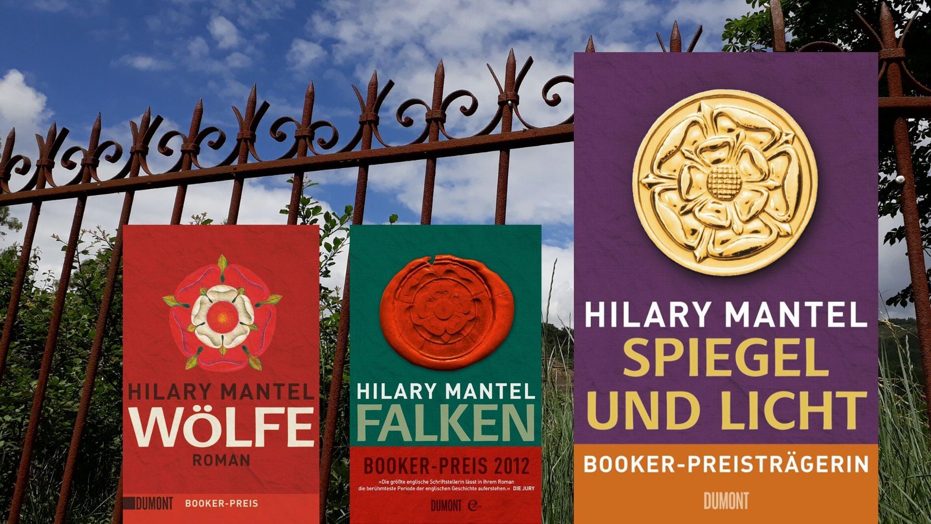 Buchcover: Hilary Mantel: "Spiegel und Licht“ / "Wölfe" und "Falken" Buchcover: Hilary Mantel: "Spiegel und Licht“ / "Wölfe" und "Falken"