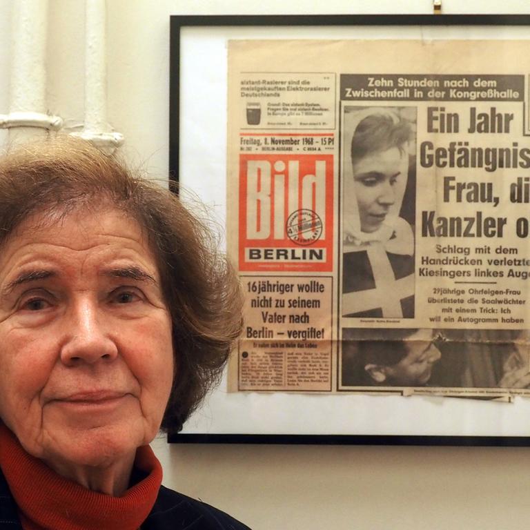 Nachdem Beate Klarsfeld am 7.11. 1968 Bundeskanzler Kiesinger geohrfeigt hatte, wurde sie zu einem Jahr Gefängnis verurteilt, musste die Strafe jedoch nicht antreten.