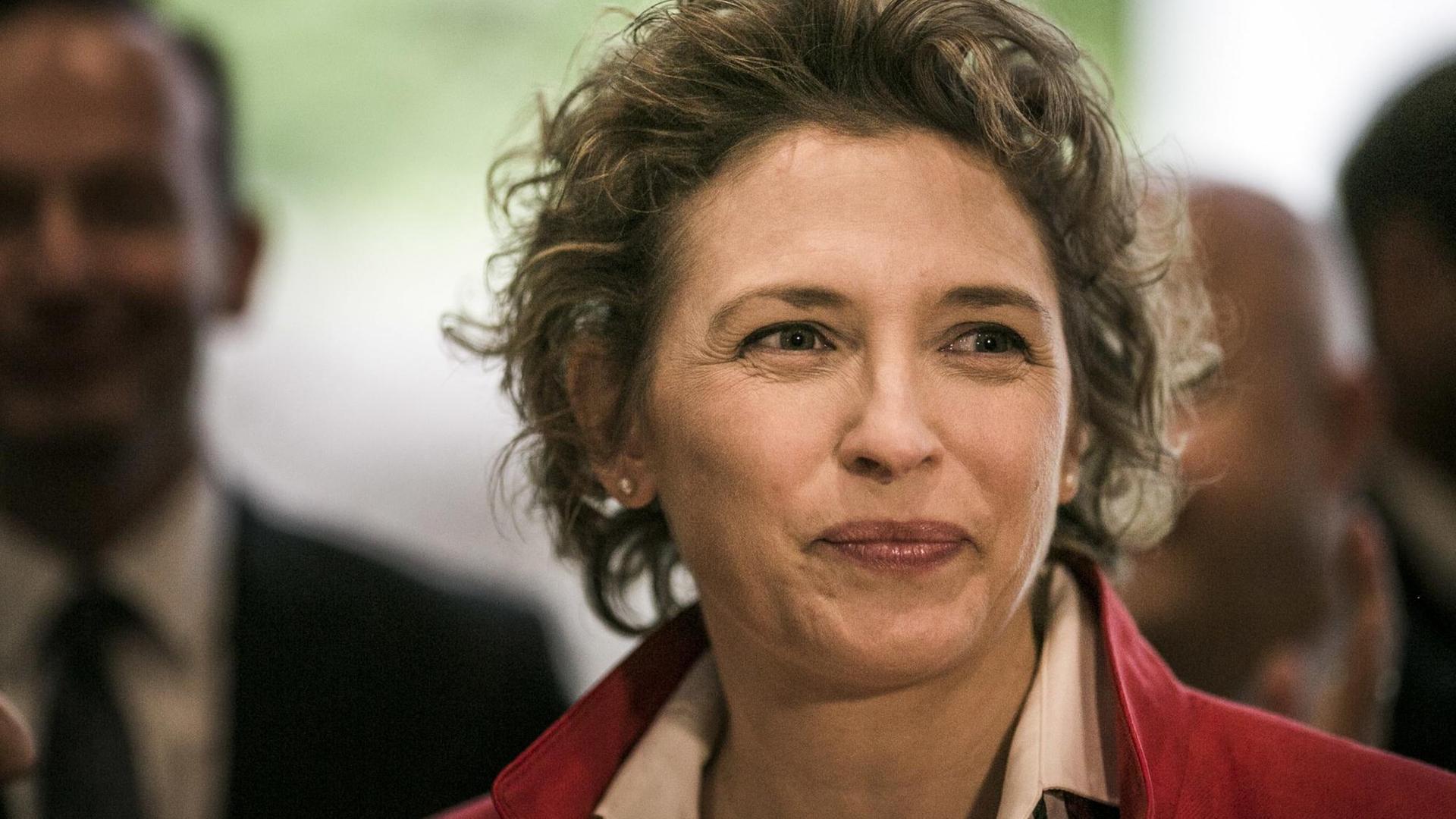 Nicola Beer, Spitzenkandidatin (FDP) im Europawahlkampf Nicola Beer, Spitzenkandidatin (FDP) im Europawahlkampf