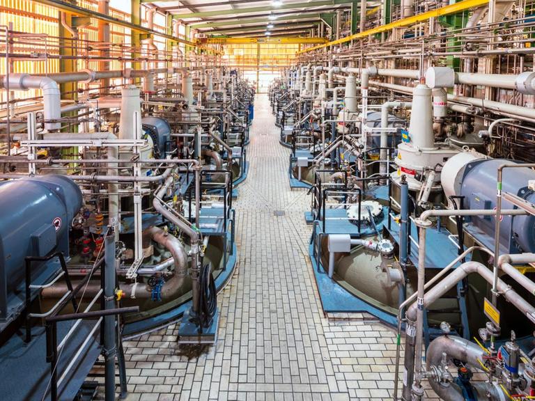 Antibiotika-Produktionsanlage der Firma Corden BioChem, Frankfurt Hoechst