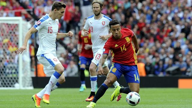 Thiago Alcantara beim EM-Vorrundenspiel gegen Tschechien.