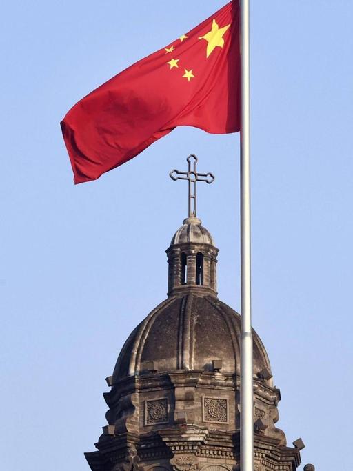 Katholische Kirche in Peking, China.