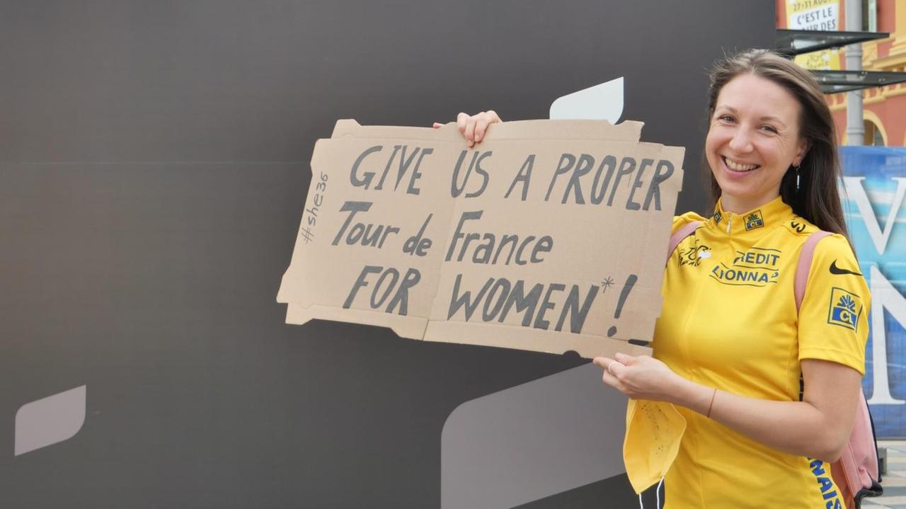 Fahrradkurierin Tamara Danilov will als nächstes eine richtige Tour de France für Frauen. Fahrradkurierin Tamara Danilov will als nächstes eine richtige Tour de France für Frauen.
