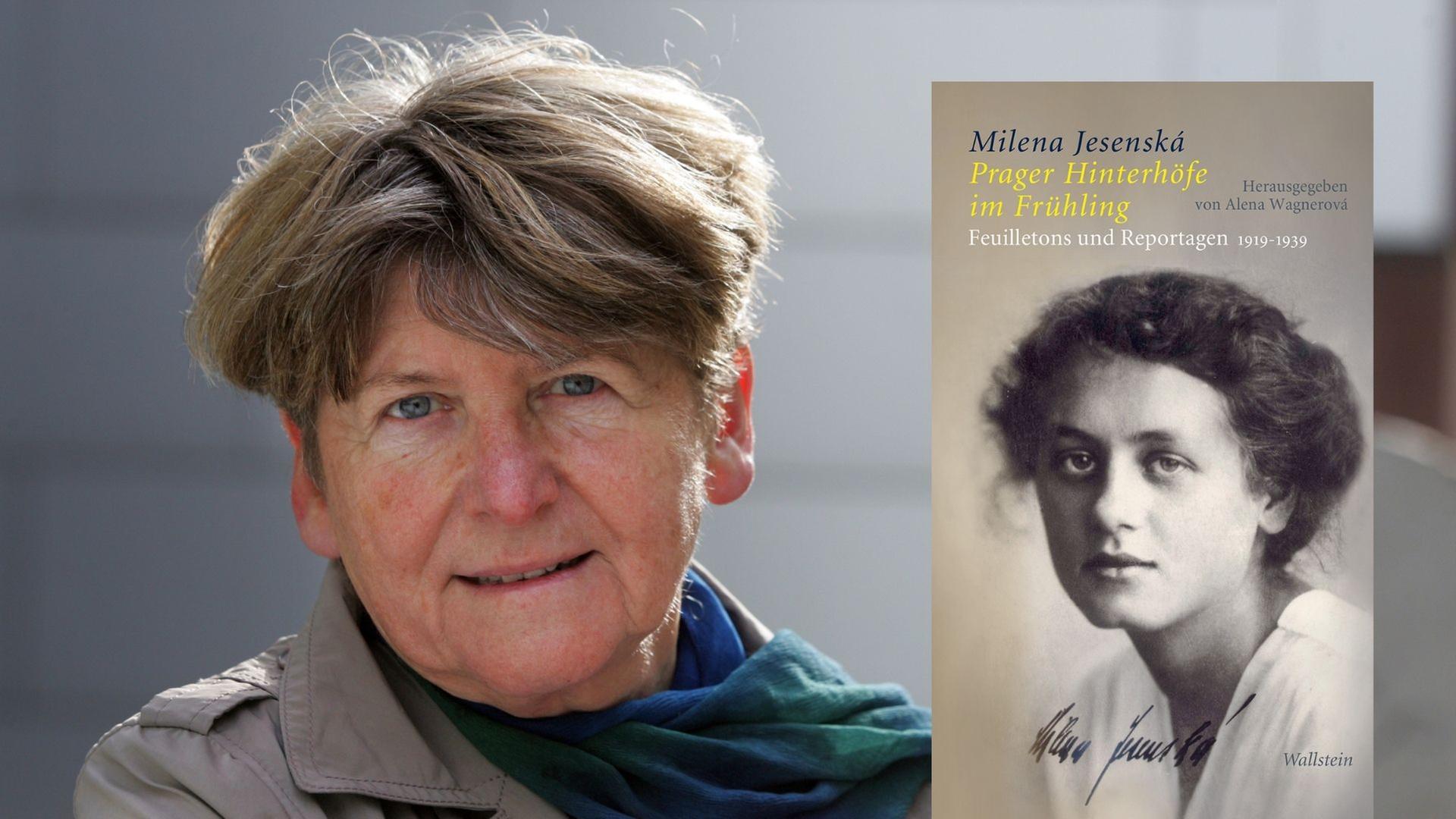 Alena Wagnerová und das von ihr herausgegebene Buch: Milena Jesenská: „Prager Hinterhöfe im Frühling" Alena Wagnerová und das von ihr herausgegebene Buch: Milena Jesenská: „Prager Hinterhöfe im Frühling"