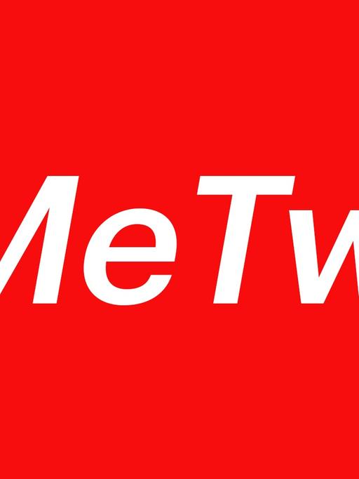 Der Begriff #MeTwo vor rotem Hintergrund.