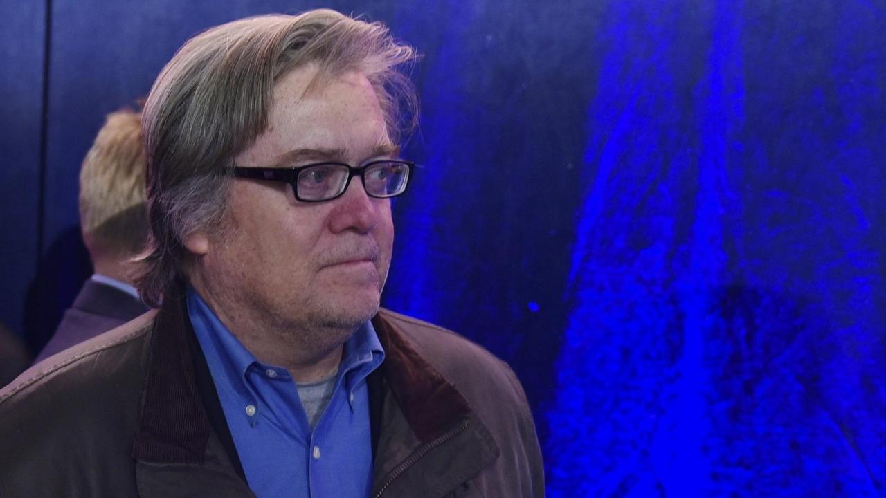 Donald Trumps Wahlkampfmanager und Chefstratege im Weißen Haus, Steve Bannon Donald Trumps Wahlkampfmanager und Chefstratege im Weißen Haus, Steve Bannon