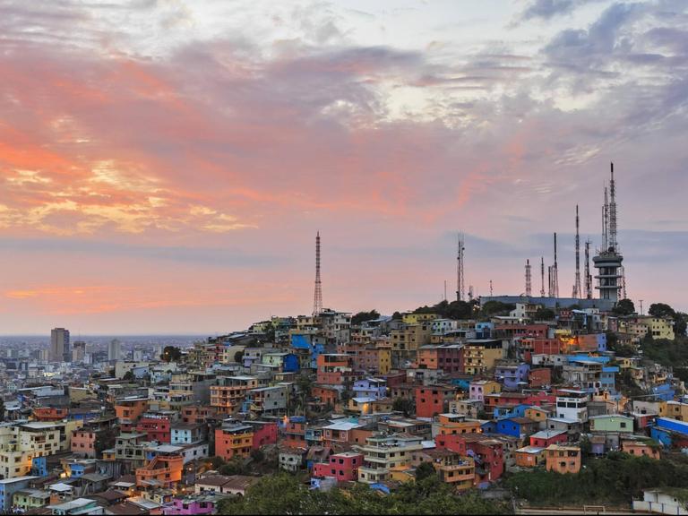 Blick auf den Berg Santa Ana Guayaquil, Ecuador.