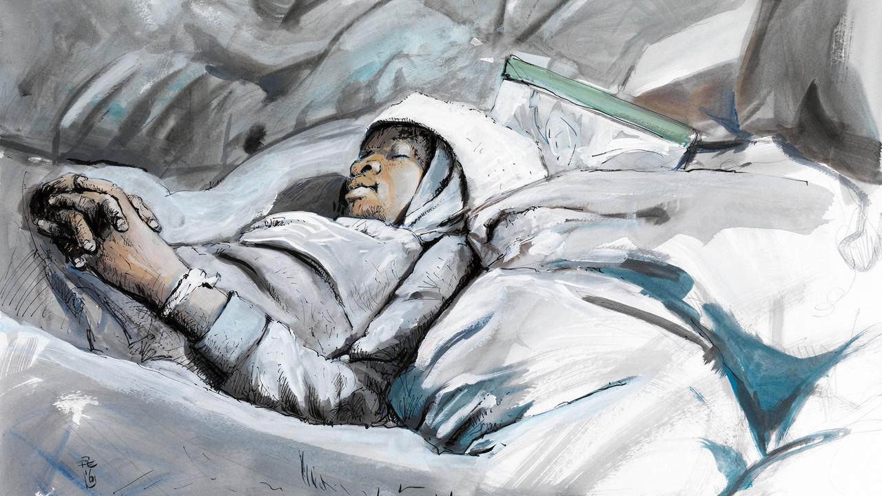 In der Graphic-Novel "Liebe deinen Nächsten" zeichnet Peter Eickmeyer die Ereignisse auf einem Seenotrettungsschiff. In der Graphic-Novel "Liebe deinen Nächsten" zeichnet Peter Eickmeyer die Ereignisse auf einem Seenotrettungsschiff.