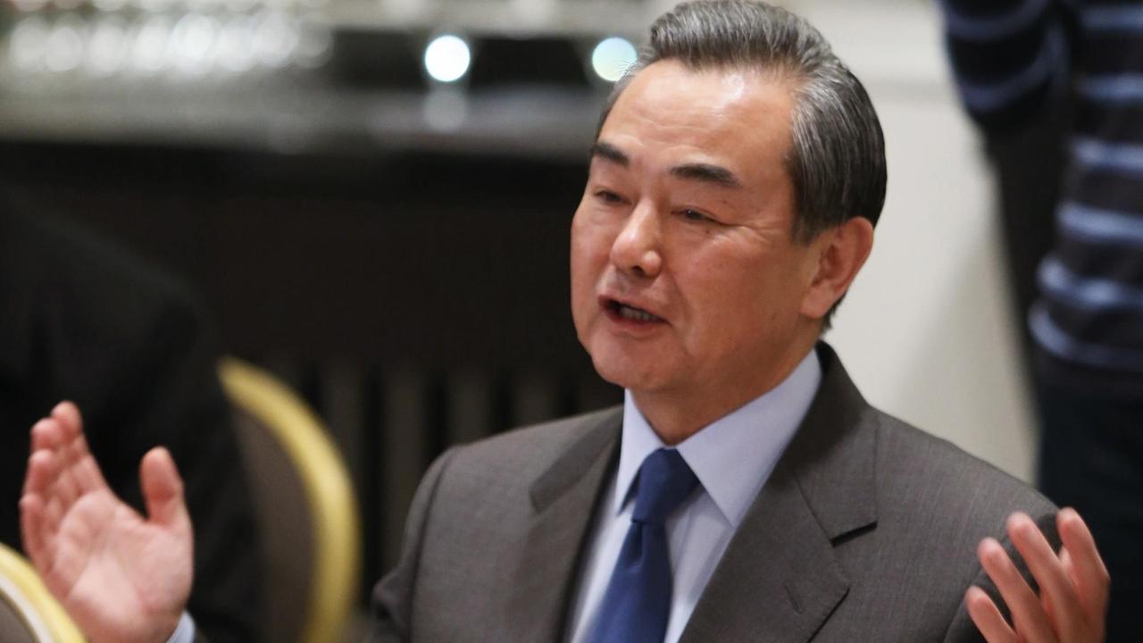Der chinesische Außenminister Wang Yi. Der chinesische Außenminister Wang Yi.