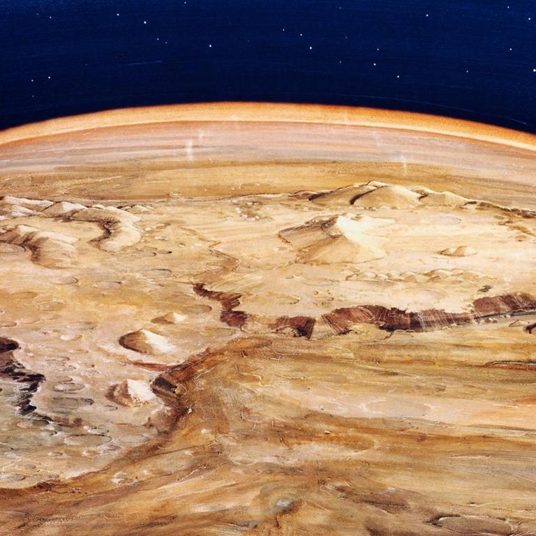 Die Oberfläche des Planeten Venus 