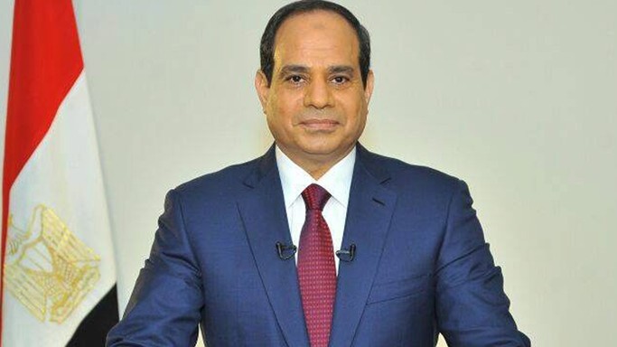 Al-Sisi hält eine Rede. Al-Sisi hält eine Rede.