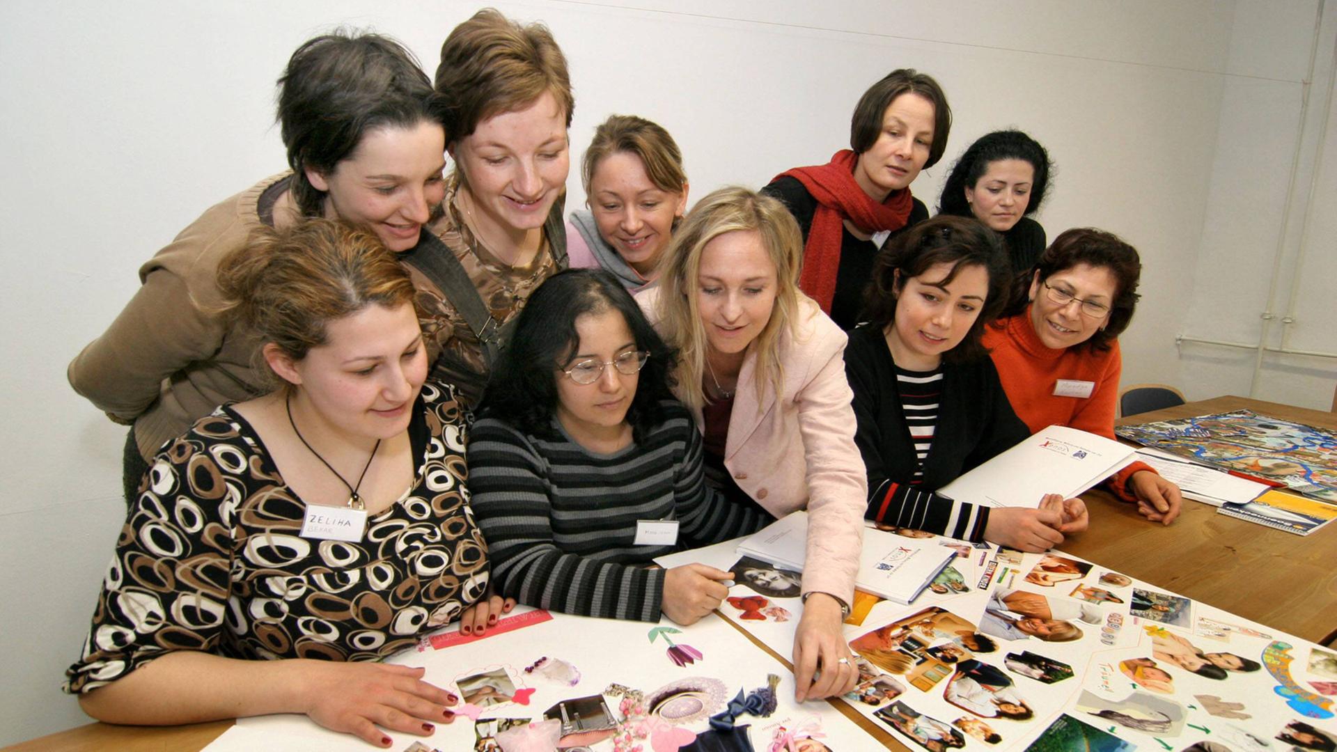 Existenzgründungsseminar für Frauen im Mehrgenerationenhaus im Gallusviertel in Frankfurt am Main.