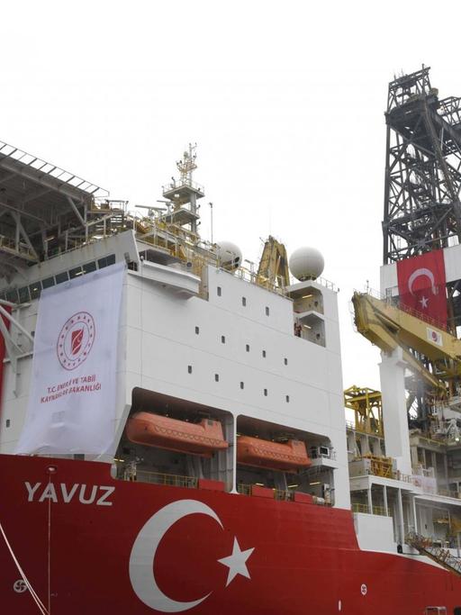 Das türkische Bohrschiff Yavuz